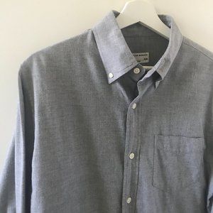 Club Monaco grey melange flannel shirt.